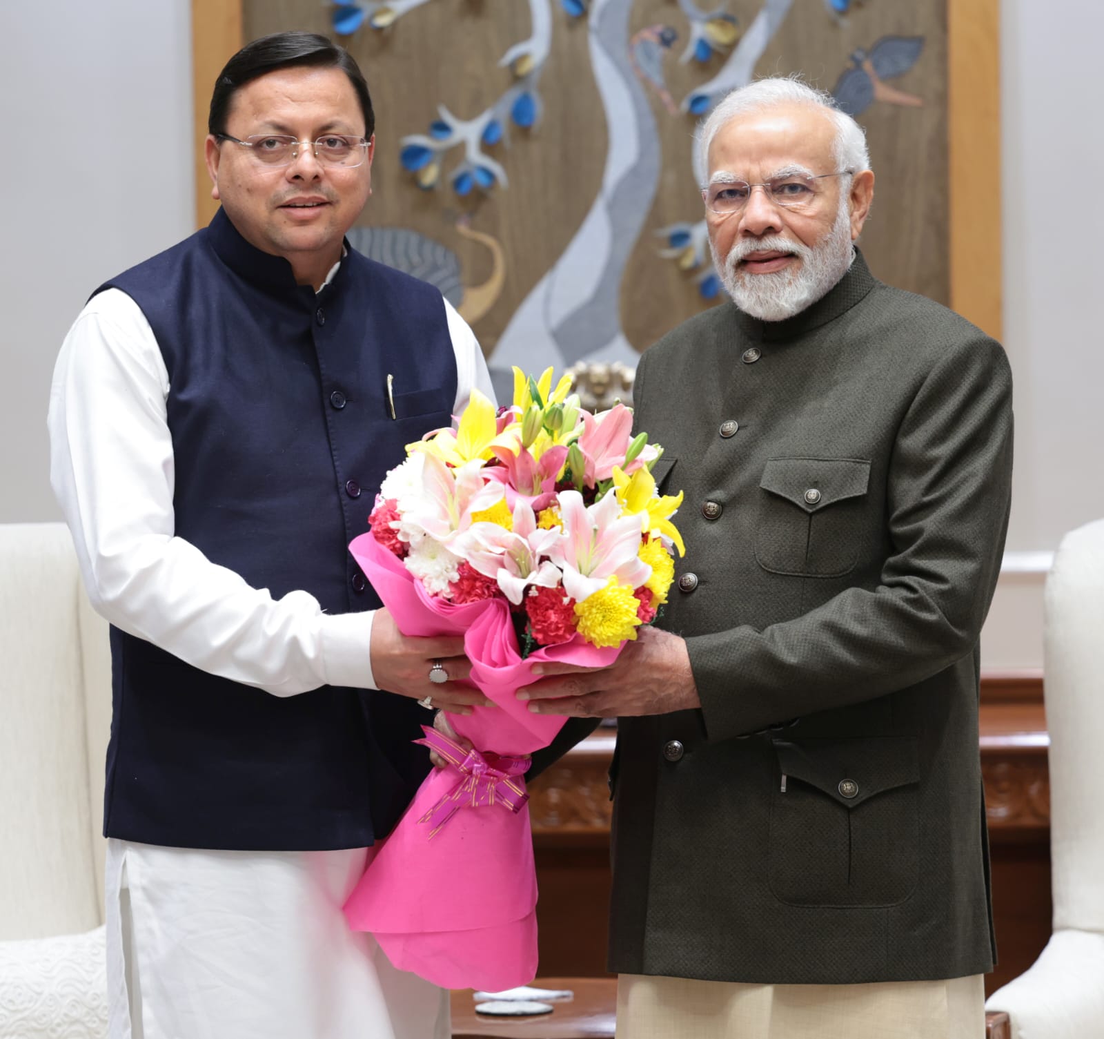 मुख्यमंत्री धामी ने प्रधानमंत्री से की मुलाकात राज्य से जुडे विभिन्न विषयों पर चर्चा की