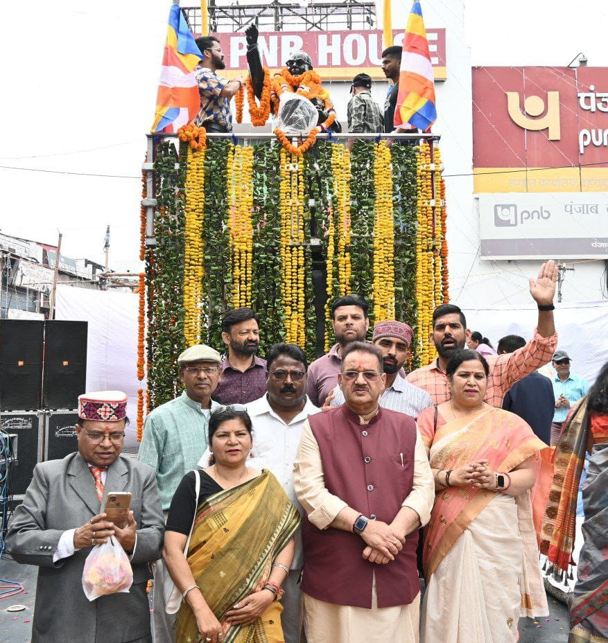 कैबिनेट मंत्री गणेश जोशी ने कहा प्रधानमंत्री नरेंद्र मोदी के नेतृत्व में भाजपा सरकार बाबा साहेब भीमराव अंबेडकर जी के आदर्शों को आत्मसात कर वंचितों के उत्थान हेतु निरंतर कार्य कर रही है