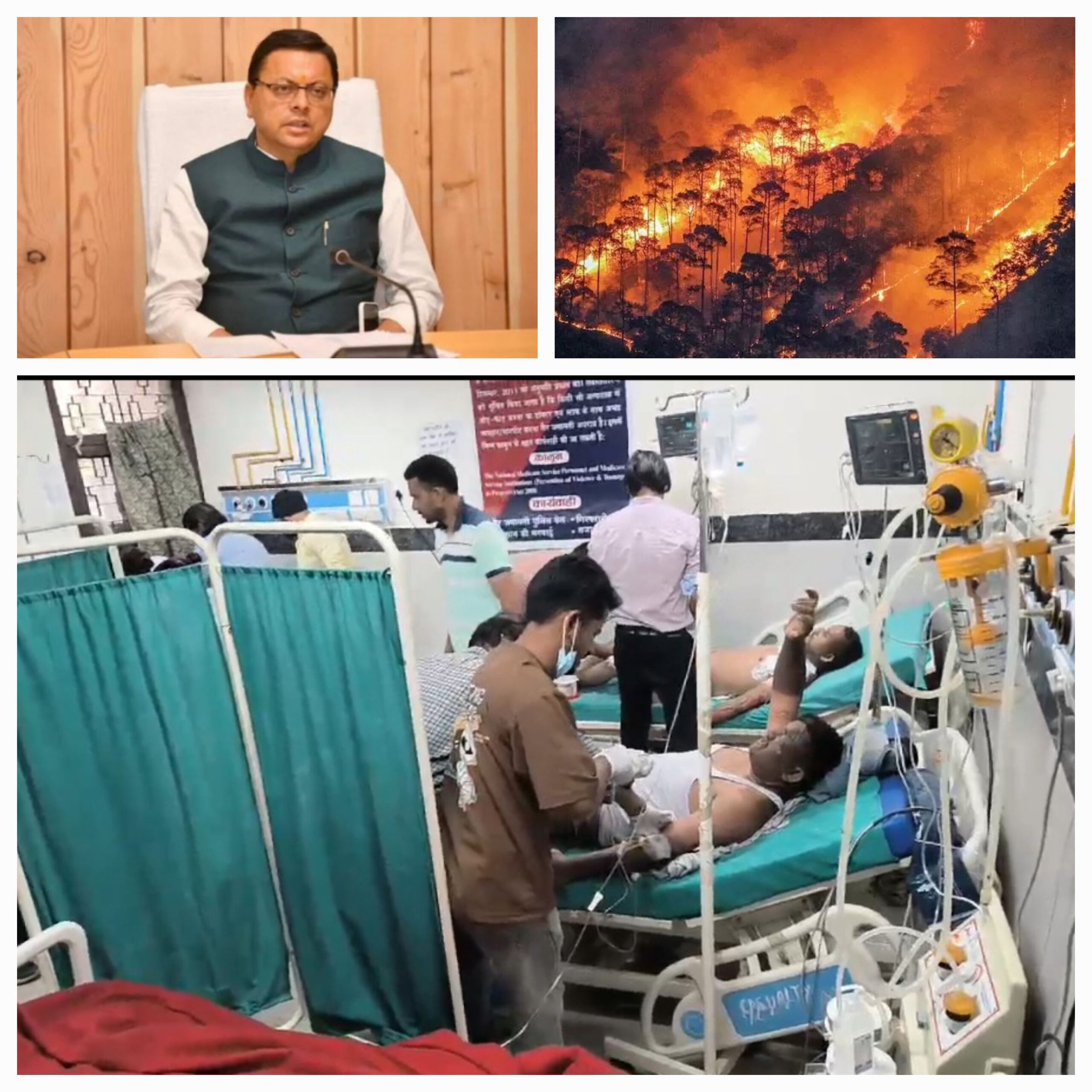 वनाग्नि से बोलेरो वाहन में सवार 4 वनकर्मियों की आग में झुलसने से मृत्यु एवं 4 अन्य वनकर्मीयों के आग से झुलसने से घायल,मुख्यमंत्री ने प्रकट किया गहरा दुःख