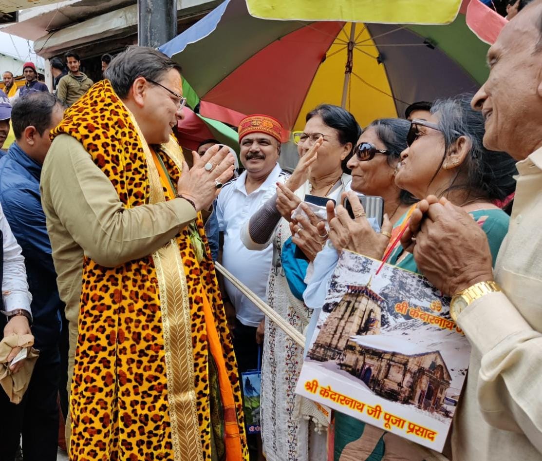 मुख्यमंत्री धामी ने केदारनाथ धाम, पुनर्निर्माण कार्यों की प्रगति की ली जानकारी