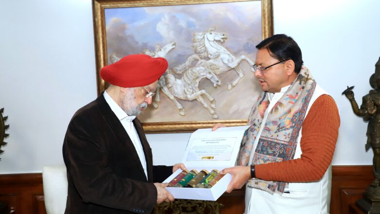 मुख्यमंत्री ने केंद्रीय मंत्री को उत्तराखंड में होने जा रहे राष्ट्रीय खेलों के लिए आमंत्रित किया