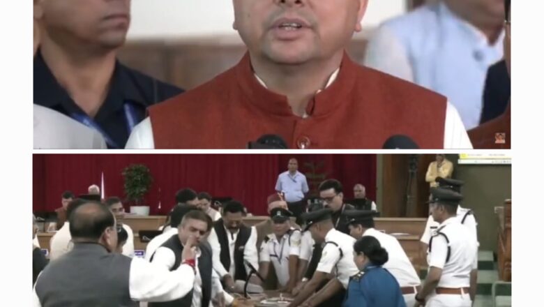 विपक्ष देशभर में जहां जहां चुनाव हारता है ओर इसी भावना के तहत विपक्ष ने मंगलवार को मेज तोड़ने के साथ ही विधानसभा अध्यक्ष के सामने कागज के पुतले फेंकने का काम किया, जो बेहद दुर्भाग्यपूर्ण है      