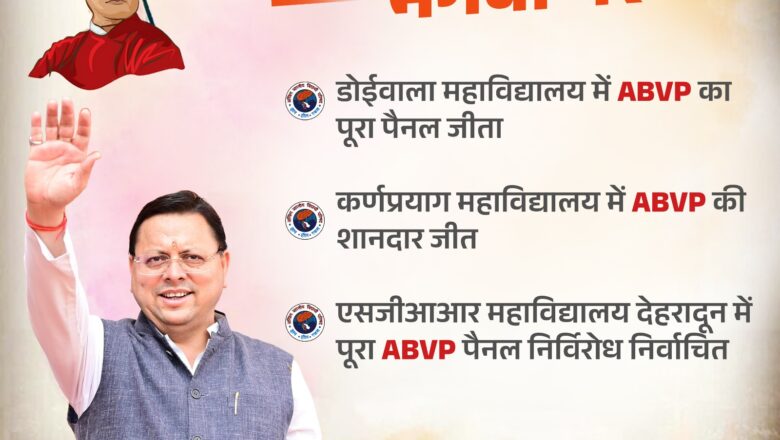 भर्ती सुधार और नकल विरोधी कानून से बढ़ा विश्वास, छात्रसंघ चुनावों में युवाओं ने धामी सरकार के पक्ष में दिया जनादेश      